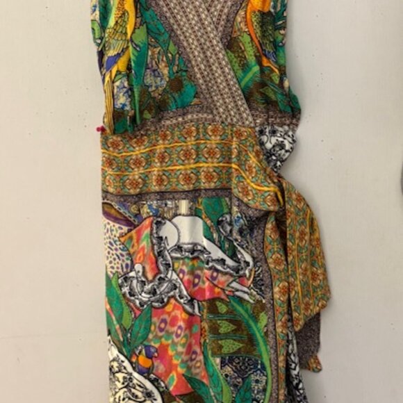 Farm Rio Wrap Dress, Size S, - Picture 9 of 16